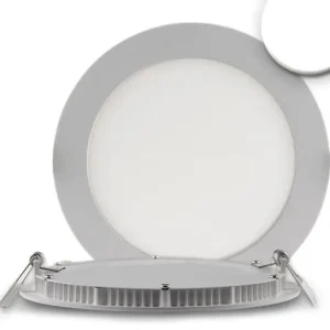 Top-Seller ISOLED LED Downlight, 9W, rund, ultra flach,silber, neutralweiß, dimmbar
