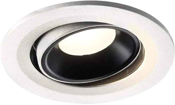 Neue Kollektion SLV NUMINOS® MOVE S, Deckeneinbauleuchte weiß / schwarz 4000K 55°