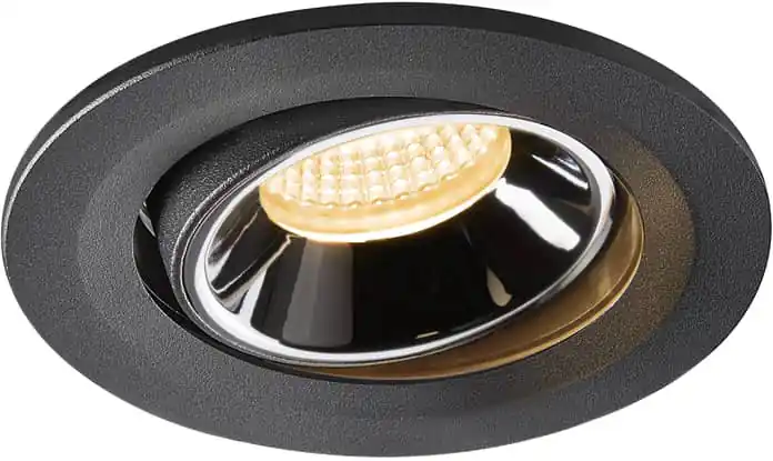 Versand Am Gleichen Tag SLV NUMINOS® MOVE S, Deckeneinbauleuchte schwarz / chrom 3000K 55°