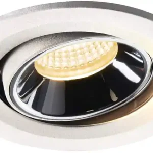 Aktuell SLV NUMINOS® MOVE S, Deckeneinbauleuchte weiß / chrom 3000K 55°