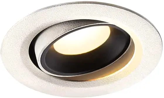 Neu Im Sortiment SLV NUMINOS® MOVE XS, Deckeneinbauleuchte weiß / schwarz 3000K 40°