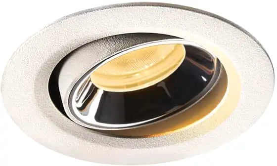 SLV NUMINOS® MOVE XS, Deckeneinbauleuchte weiß / chrom 2700K 55° Nur Heute