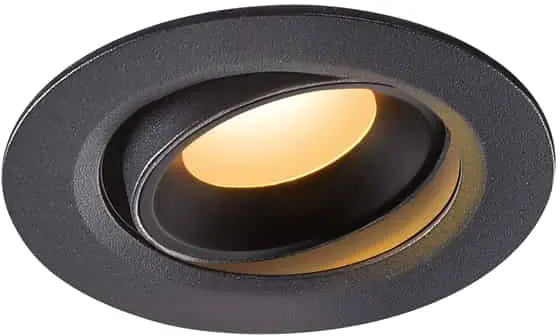 Neu Im Sortiment SLV NUMINOS® MOVE XS, Deckeneinbauleuchte schwarz 2700K 55°