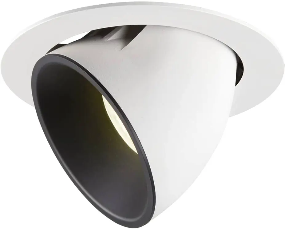 SLV NUMINOS® GIMBLE XL, Deckeneinbauleuchte weiß / schwarz 4000K 55° Kracherpreis