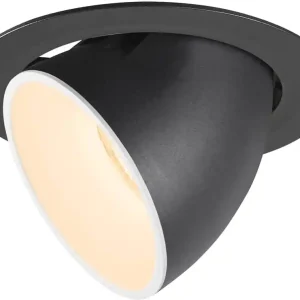Abverkauf SLV NUMINOS® GIMBLE XL, Deckeneinbauleuchte schwarz / weiß 2700K 55°