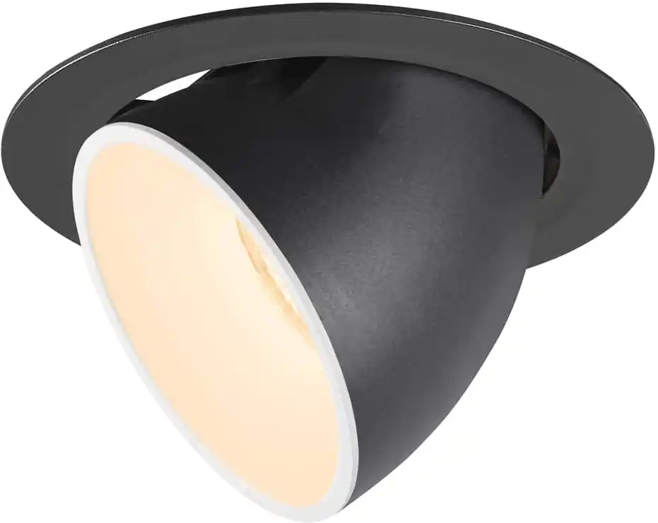 Abverkauf SLV NUMINOS® GIMBLE XL, Deckeneinbauleuchte schwarz / weiß 2700K 55°