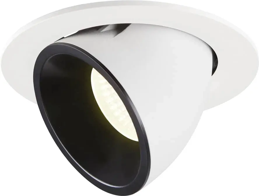 Kostenloser Versand SLV NUMINOS® GIMBLE L, Deckeneinbauleuchte weiß / schwarz 4000K 55°