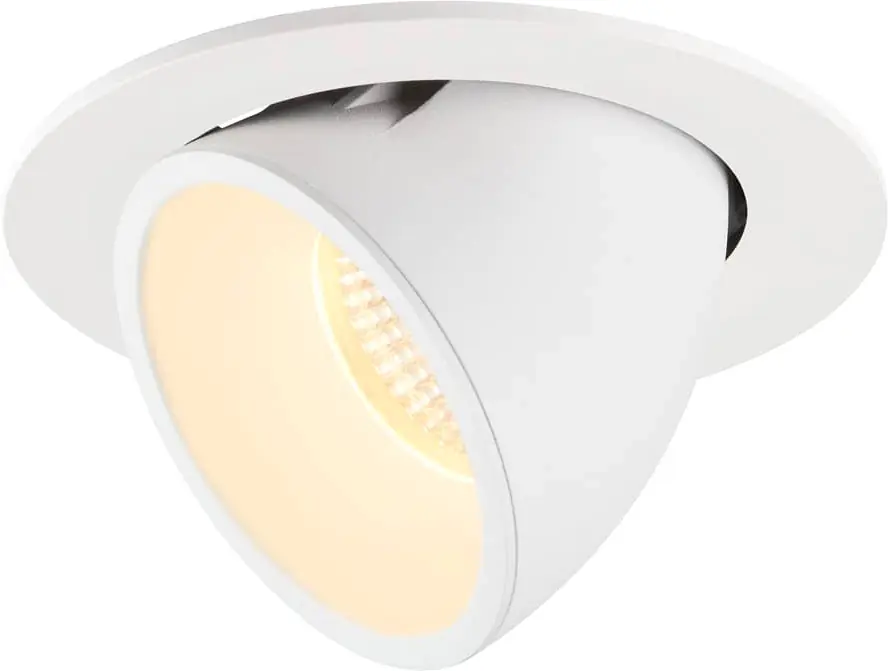 Zertifiziert SLV NUMINOS® GIMBLE L, Deckeneinbauleuchte weiß 3000K 55°