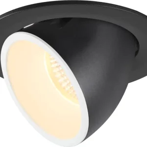 Aktuell SLV NUMINOS® GIMBLE L, Deckeneinbauleuchte schwarz / weiß 3000K 20°