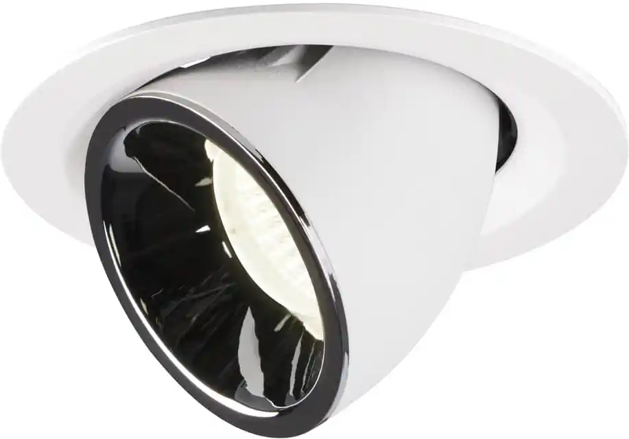 Sonderangebot SLV NUMINOS® GIMBLE M, Deckeneinbauleuchte weiß / chrom 4000K 55°