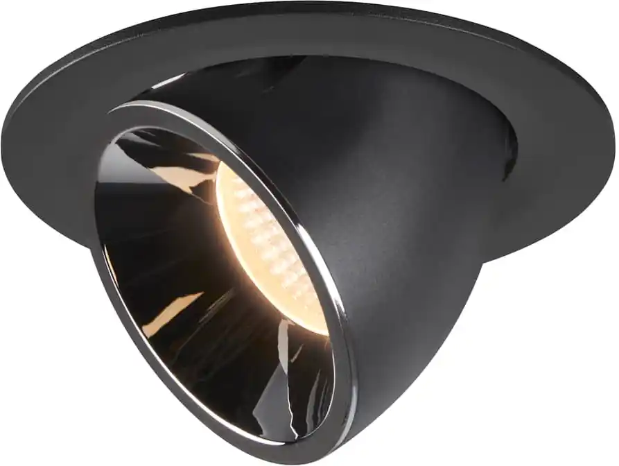 Günstig SLV NUMINOS® GIMBLE L, Deckeneinbauleuchte schwarz / chrom 2700K 20°