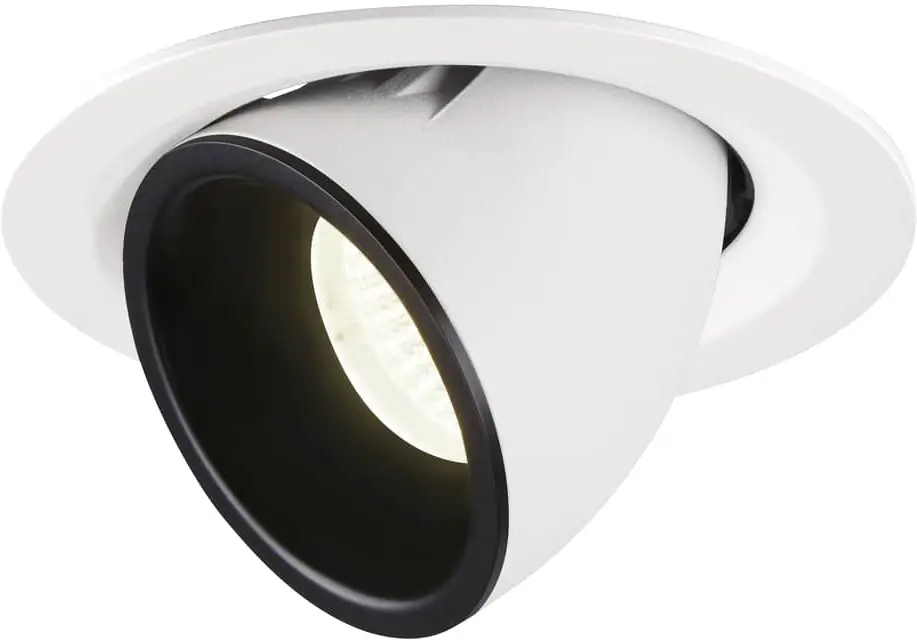 SLV NUMINOS® GIMBLE M, Deckeneinbauleuchte weiß / schwarz 4000K 40° Sonderangebot