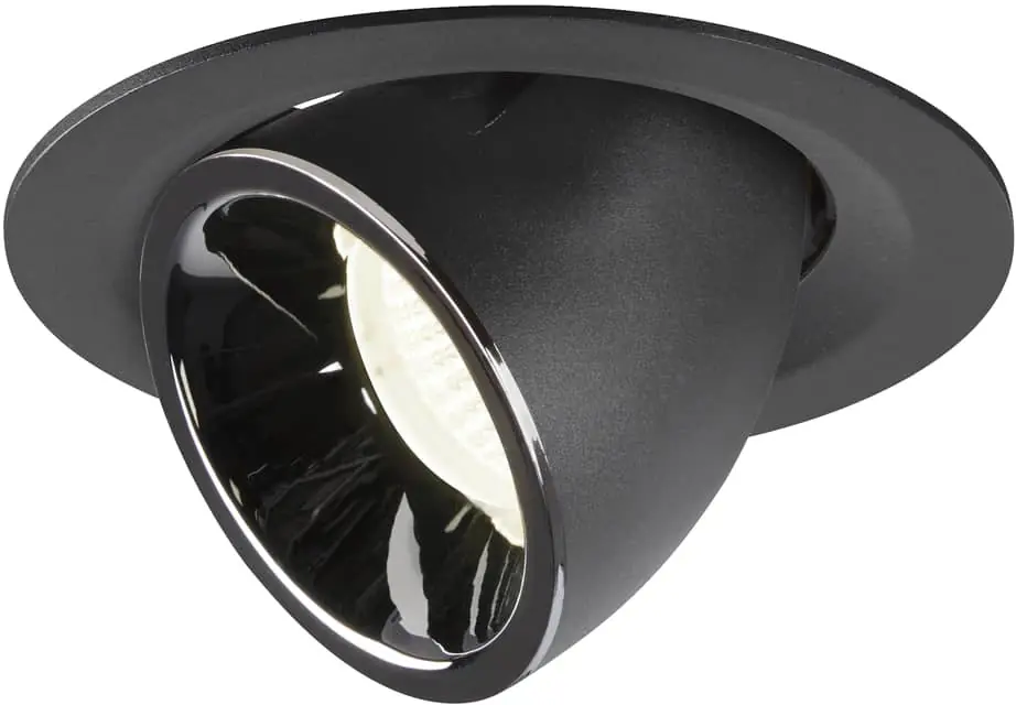 SLV NUMINOS® GIMBLE M, Deckeneinbauleuchte schwarz / chrom 4000K 55° Sonderangebot