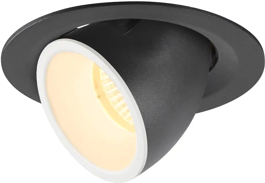 SLV NUMINOS® GIMBLE M, Deckeneinbauleuchte schwarz / weiß 3000K 20° Knallerangebot