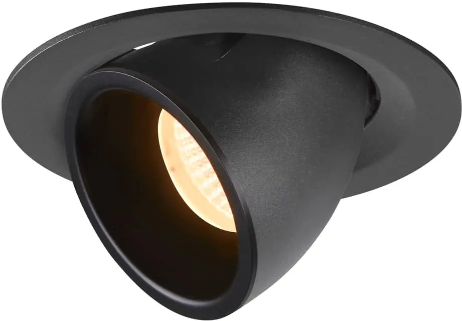 SLV NUMINOS® GIMBLE M, Deckeneinbauleuchte schwarz 2700K 20° Neue Kollektion