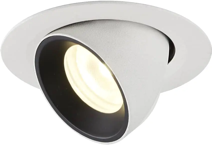 SLV NUMINOS® GIMBLE XS, Deckeneinbauleuchte weiß / schwarz 4000K 20° Sonderaktion