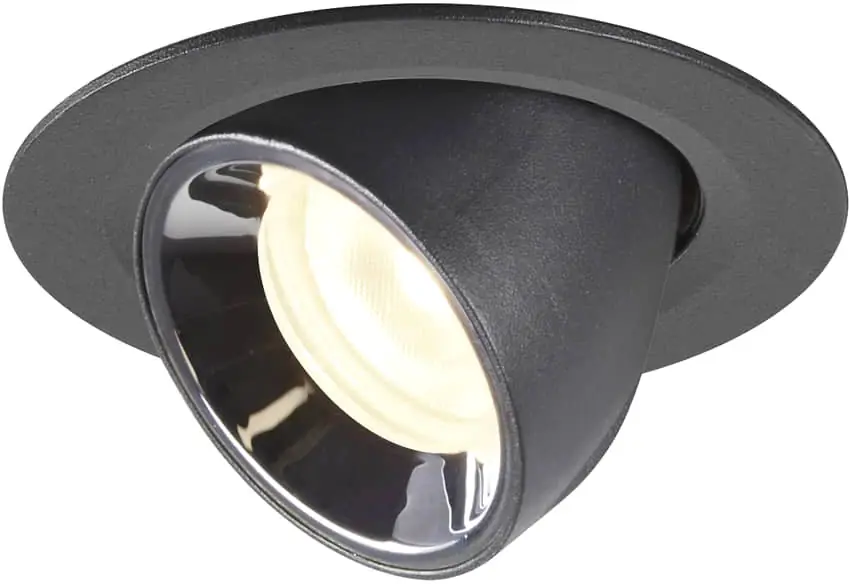 SLV NUMINOS® GIMBLE XS, Deckeneinbauleuchte schwarz / chrom 4000K 40° Geprüft