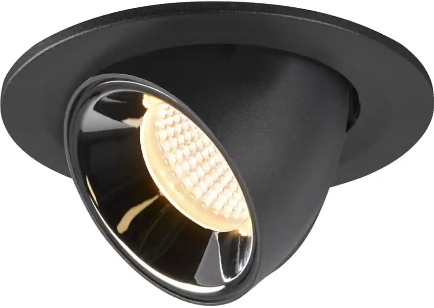 Schnäppchen SLV NUMINOS® GIMBLE S, Deckeneinbauleuchte schwarz / chrom 3000K 40°