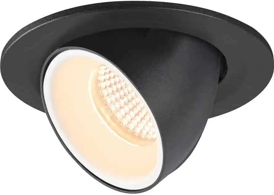 Markenprodukt SLV NUMINOS® GIMBLE S, Deckeneinbauleuchte schwarz / weiß 2700K 55°
