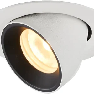 Aktuell SLV NUMINOS® GIMBLE XS, Deckeneinbauleuchte weiß / schwarz 3000K 55°