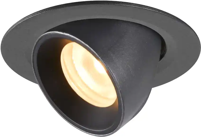 Top-Angebot SLV NUMINOS® GIMBLE XS, Deckeneinbauleuchte schwarz 3000K 55°