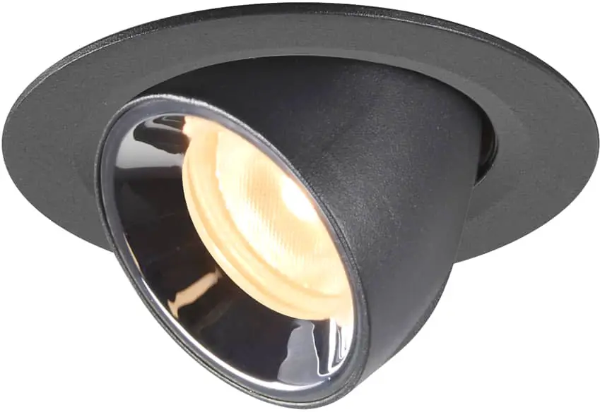 SLV NUMINOS® GIMBLE XS, Deckeneinbauleuchte schwarz / chrom 3000K 20° Kostenloser Versand