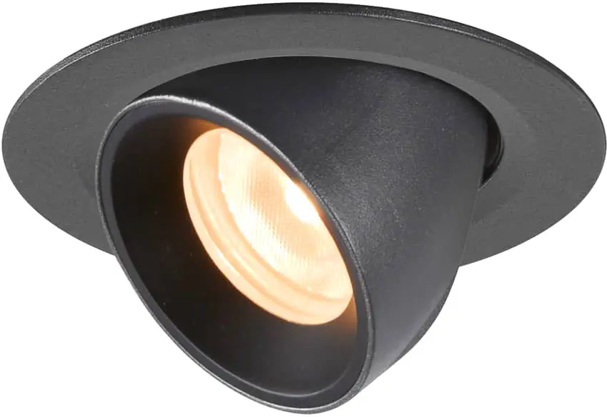 Sonderaktion SLV NUMINOS® GIMBLE XS, Deckeneinbauleuchte schwarz 2700K 40°