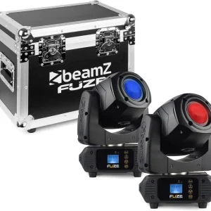 beamZ Fuze75S Spot 75W LED Moving Head Set 2 Stück im Flightcase Knallerangebot