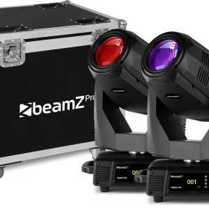 beamZ Pro Tiger 17R Beam/Spot 350W Moving Head 2Stück im Flightcase Preiswert