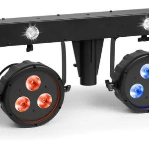 Günstig beamZ SHOWBAR FREE 2x PAR, 2x Derby und Strobe