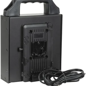 Kracherpreis SHOWTEC V-Mount-Batteriehalter für Medienpanel Für zwei Batterien