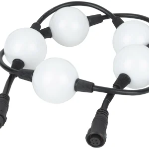 Sofort Bestellen SHOWTEC Pixel Bubble Verlängerungskabel 1 m Kabel mit 5x 50 mm weiß mattierten LED-Kugeln