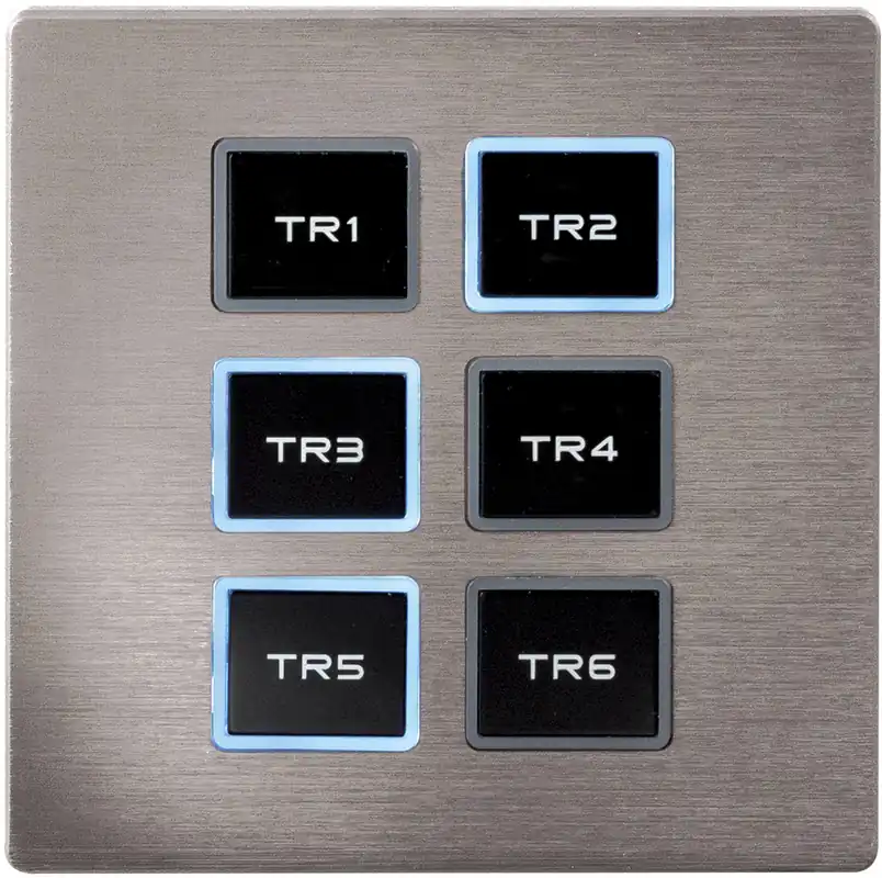 Zertifiziert SHOWTEC Wandbedienfeld für TR-512 Install/Pocket Silberne Frontblende