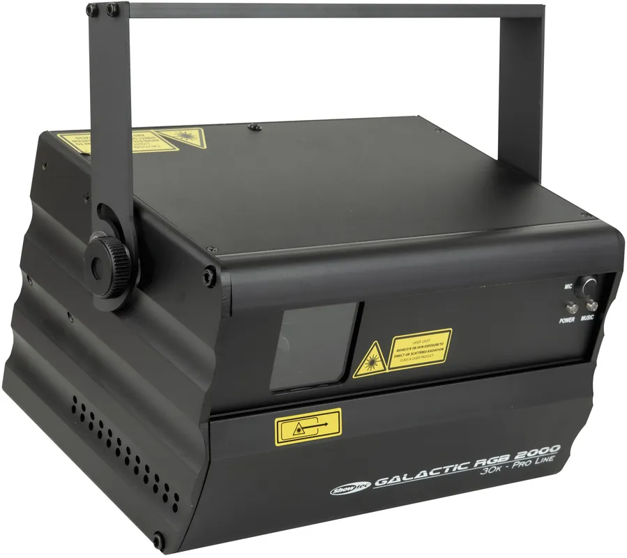 Zertifiziert SHOWTEC Galactic RGB-2000 2000-mW Vollfarb-Laser mit ILDA