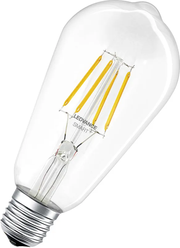 Meistverkauft LEDVANCE Bluetooth SMART+ Filament Edison LED Lampe dimmbar (ex 60W) 6W / 2700K Warmweiß E27