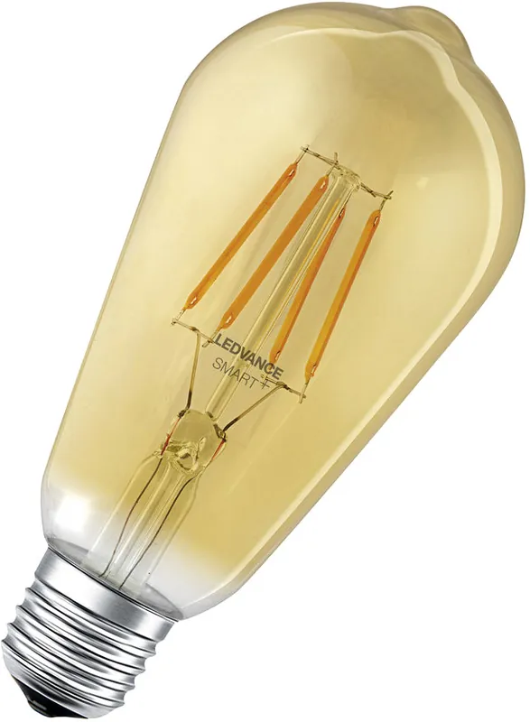 LEDVANCE Bluetooth SMART+ LED Lampe Filament Edison dimmbar (ex 55W) 6W / 2400K Warmweiß E27 Markenware