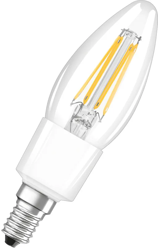 LEDVANCE Bluetooth SMART+ Filament Classic LED Lampe dimmbar (ex 40W) 4W / 2700K Warmweiß E14 Günstig