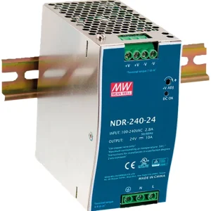 Saisonangebot MEANWELL DIN-Schienen-Netzteil 240 W/24 V DC Mean Well NDR-240-24