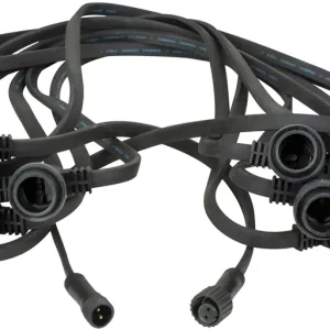 Highlight SHOWGEAR Girlandenleuchte E27 50 cm Abstand - schwarz - 20 m