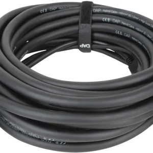 Must-Have DAP-Audio FP20 Hybridkabel – Power Pro & 3-poliger XLR – DMX / Stromversorgung 10 m – schwarzer