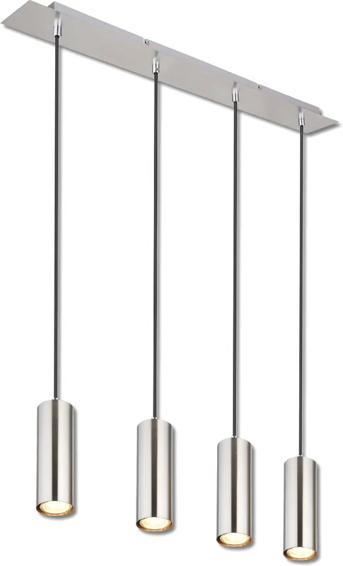 ISOLED Hängeleuchte nickel matt, 4xGU10 Fassung, exkl. Leuchtmittel Top-Angebot