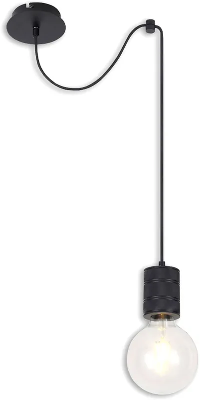 ISOLED Hängeleuchte Metall schwarz, 120cm Kabel, 1xE27 Fassung, exkl. Leuchtmittel Top-Preis