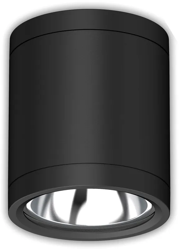 Mega-Angebot ISOLED LED Deckenaufbaustrahler IP65, schwarz, 10W, ColorSwitch 3000|4000|5000K, dimmbar