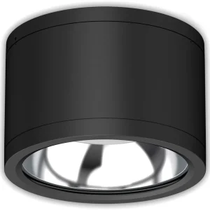 Ausverkauf ISOLED LED Deckenaufbaustrahler IP65, schwarz, 25W, ColorSwitch 3000|4000|5000K, dimmbar