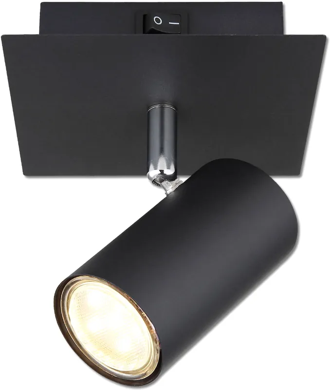 ISOLED Wandleuchte schwarz, mit Schalter, 1xGU10 Fassung, exkl. Leuchtmittel Jetzt Bestellen