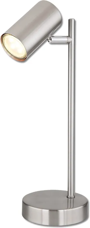 Wochenendangebot ISOLED Tischleuchte nickel matt, mit Schalter, 1xGU10 Fassung, exkl. Leuchtmittel