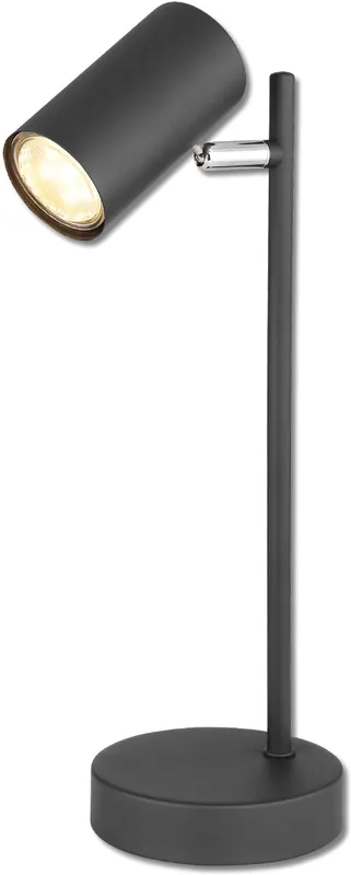 ISOLED Tischleuchte schwarz, mit Schalter, 1xGU10 Fassung, exkl. Leuchtmittel Neu Im Sortiment