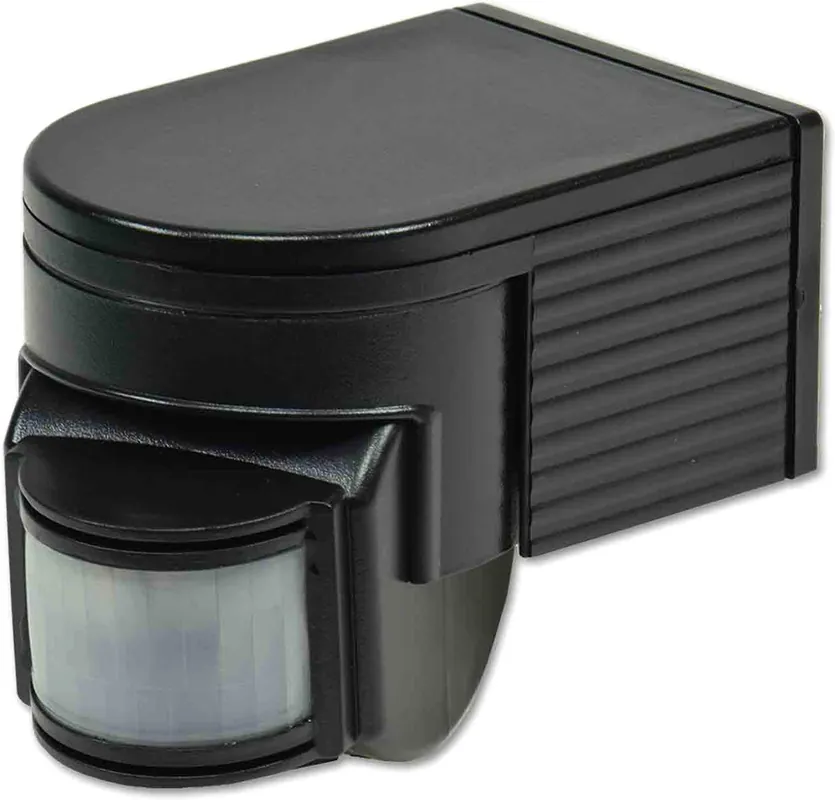 Solange Der Vorrat Reicht ISOLED PIR Bewegungsmelder schwarz 230V 4A 180° IP44