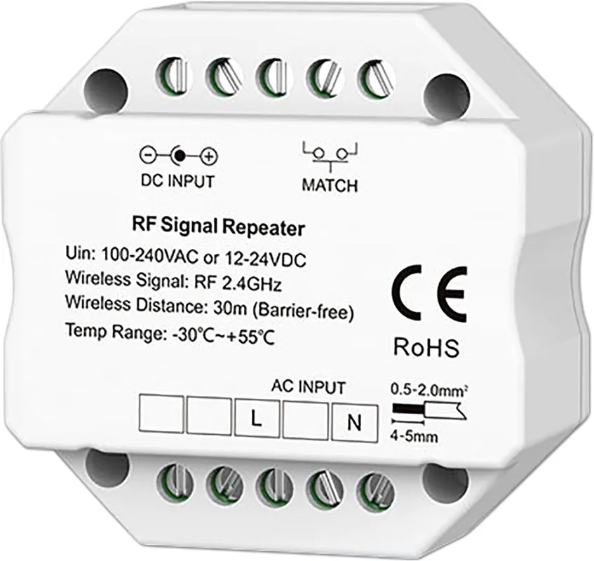 ISOLED Sys-Pro Mesh Signal Repeater, max. 30m, 12-24V DC / 100-240V AC Neue Kollektion