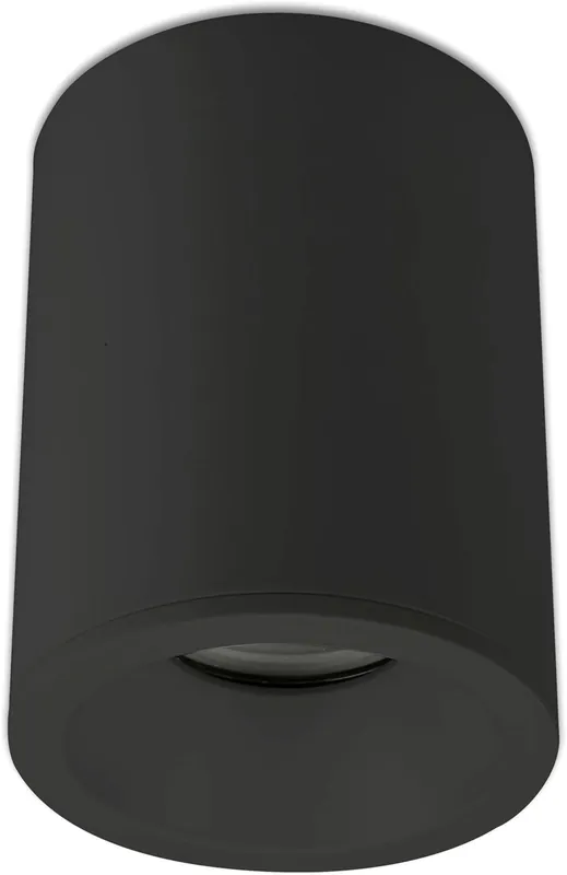 ISOLED Deckenaufbauleuchte rund für GU10, IP65, schwarz matt Sonderaktion
